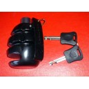 Grenade motorcycle disc lock